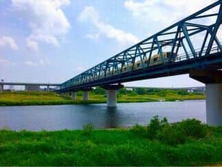 厚木市と海老名市をつなぐ鉄橋