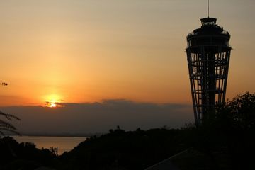藤沢市江の島の夕焼け